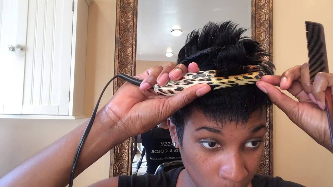how to curl short hair with flat iron